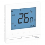 Термостат электронный для теплого пола с выносным датчиком.,от+5 до +35°C,16A SE AtlasDesign, белый