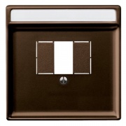 Накладка USB зарядки и акустических розеток System Design Merten коричневый