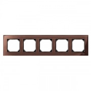 Рамка 5-ая Стекло M-Elegance Merten Махагон