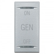 Axolute Клавиши с символами для системы автоматизации для 2 функций - 1 модуль, ON-OFF-GEN, цвет алю