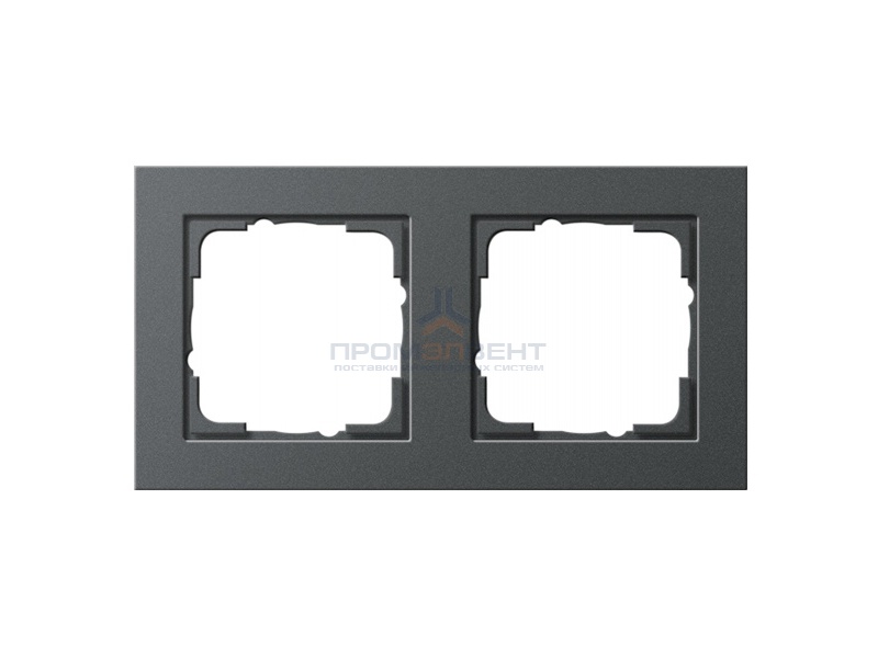 Рамка 2-ая Gira E2 Антрацит