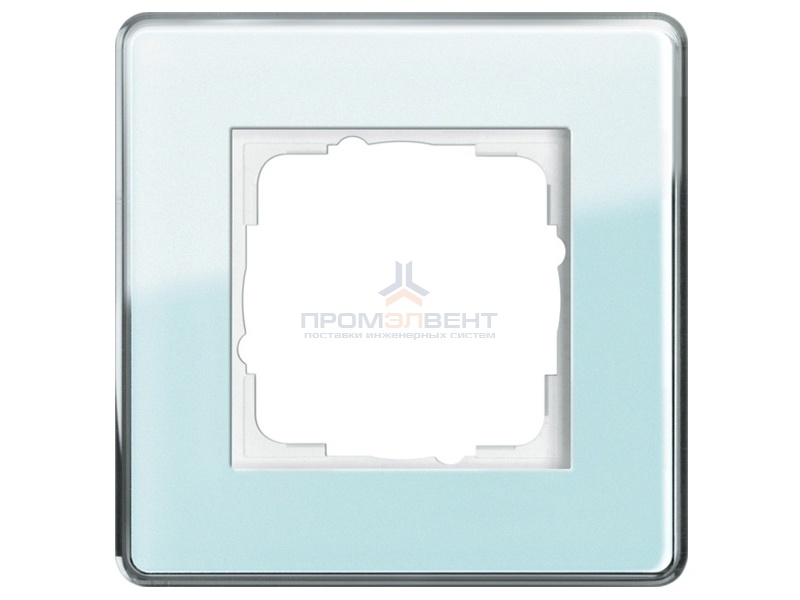 Рамка 1-ая Gira Esprit Glass C Салатовое стекло