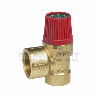 Клапан предохранительный WATTS SVH - 1/2", сброс 3/4" (ВР/ВР, Tmax 110°C, Рн 2.5 бар)