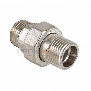 Сгон разъемный VALTEC VTr.728 - 3/4" (резьба наружная/наружная, латунь никелированная)