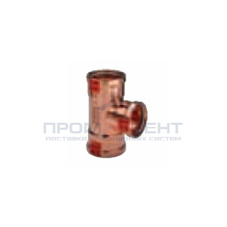 Тройник Viega d64х42х64 под пресс, Profipress XL c SC-Contur, медь