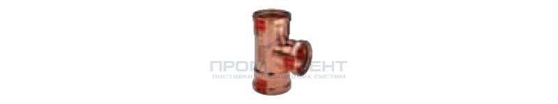 Тройник Viega d64х54х64 под пресс, Profipress XL c SC-Contur, медь
