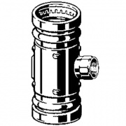Тройник Viega d76,1х3/4"х76,1 под пресс, Sanpress XL c SC-Contur, ВР, бронза