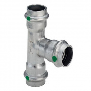 Тройник равнопроходной Viega Sanpress Inox 2318 - 28 (нержавеющая сталь)