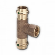 Тройник с переходом на внутреннюю резьбу Viega G3 Sanpress 2217.2 - 15 x 3/8"