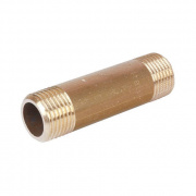 Удлинитель резьбовой STOUT - 3/4" длина 125 мм (НР/НР, латунь без покрытия)