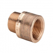 Удлинитель резьбовой Viega 3525 - 3/4" длина 25 мм (НР/ВР, бронза без покрытия)
