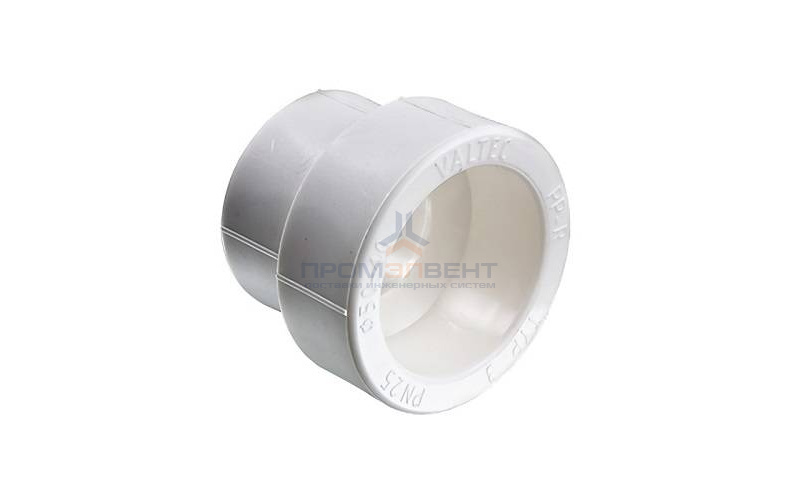 Муфта редукционная VALTEC VTp.705 - 90 x 50 (для полипропиленовых труб под пайку, цвет белый)