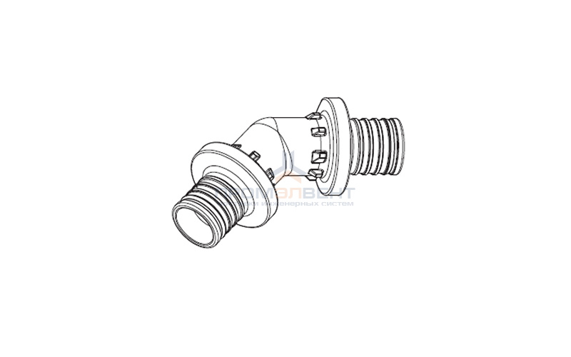 Отвод 45° REHAU PX - 32 (пластик, для труб из сшитого полиэтилена RAUTITAN)