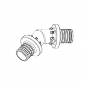 Отвод 45° REHAU PX - 32 (пластик, для труб из сшитого полиэтилена RAUTITAN)