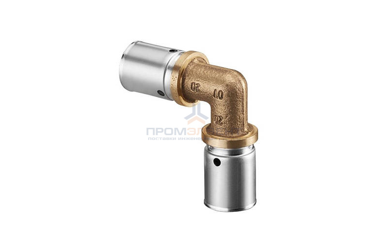 Отвод 90° Oventrop Cofit P - 16x2.0 (прессовой, бронза)
