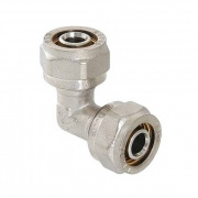 Отвод 90° VALTEC VTm.351 - 26 (винтовой, для металлопластиковых труб)