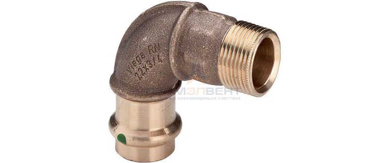 Отвод 90° Viega G3 Sanpress 2214 - 22 x 3/4