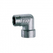 Отвод 90° латунный резьбовой FAR 5815 - 1/2" (НР/ВР, цвет хром)