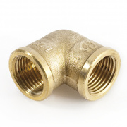Отвод 90° латунный резьбовой переходной STOUT (ВР/ВР) - 3/4" x 1/2"