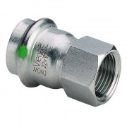 Переход на внутреннюю резьбу Viega Sanpress Inox 2312 - 28 x 3/4" (нержавеющая сталь)