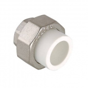 Переход на внутреннюю резьбу разъемный VALTEC VTp.762 - 40 x 1"1/4 (для полипроп.труб, белый)