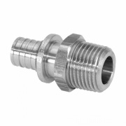 Переход на наружную резьбу REHAU - 17 x 1/2" (латунь, для труб из сшитого полиэтилена RAUTHERM S)