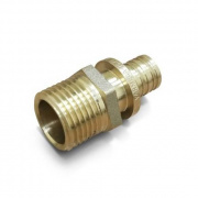 Переход на наружную резьбу Varmega Slide-fit - 25 x 1/2" (латунь, для труб из сшитого полиэтилена)