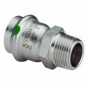 Переход на наружную резьбу Viega Sanpress Inox 2311 - 15 x 3/4" (нержавеющая сталь)