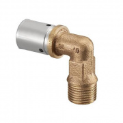 Переход на наружную резьбу угловой Oventrop Cofit P - 26x3.0 x 3/4" (прессовой, бронза)