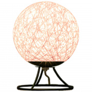 12-82 Светодиодный ночник из ротанга, 220В, 2Вт, 6 диодов, 3200K, 200Лм, 15*15*18см, бежевый