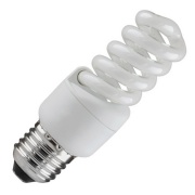 Лампа энергосберегающая ESL QL7 13W 4200K E27 спираль d40x83 белая