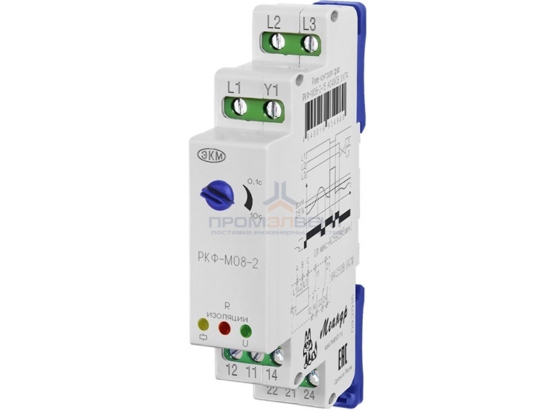 Реле контроля фаз РКФ-М08-2-15 AC400В УХЛ4 для защиты электродвигателей