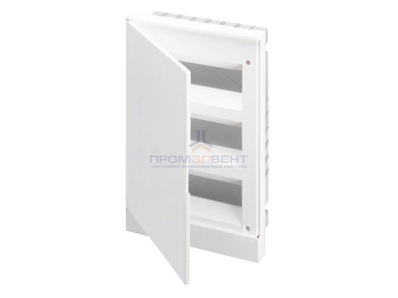 ABB Basic E Бокс в нишу 36М белая непрозрачная дверь (c клеммами)