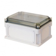 Корпус пластиковый общего назначения IP67, 400x200x160 (высота крышки 35), стенки с выбивными фланца