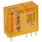 Миниатюрные PCB-реле Finder выводы 5мм, 2 контакта, 8A DC 110В AgNi влагозащита